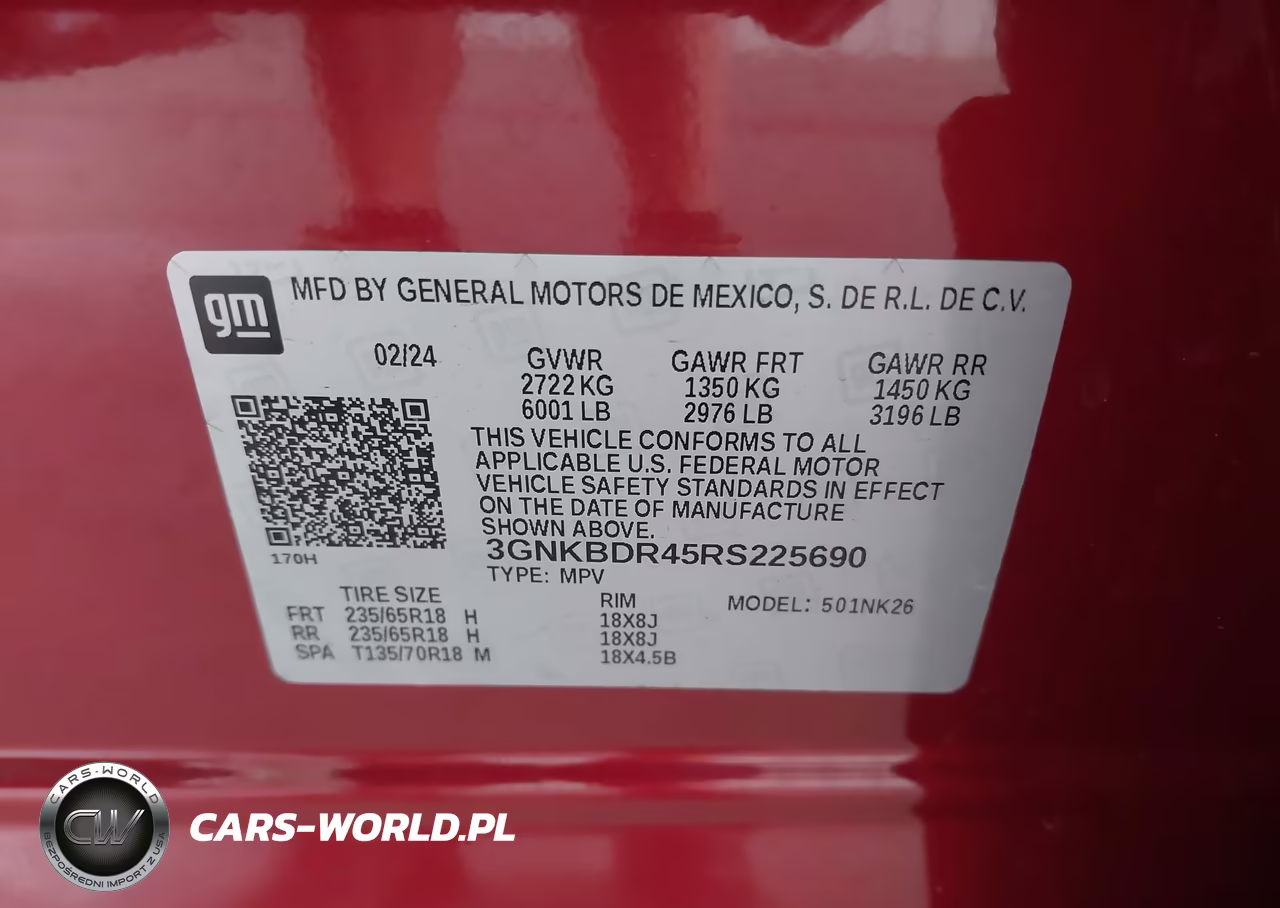 2024 Chevrolet Blazer Fwd 3Lt VIN:3GNKBDR45RS225690 - 9