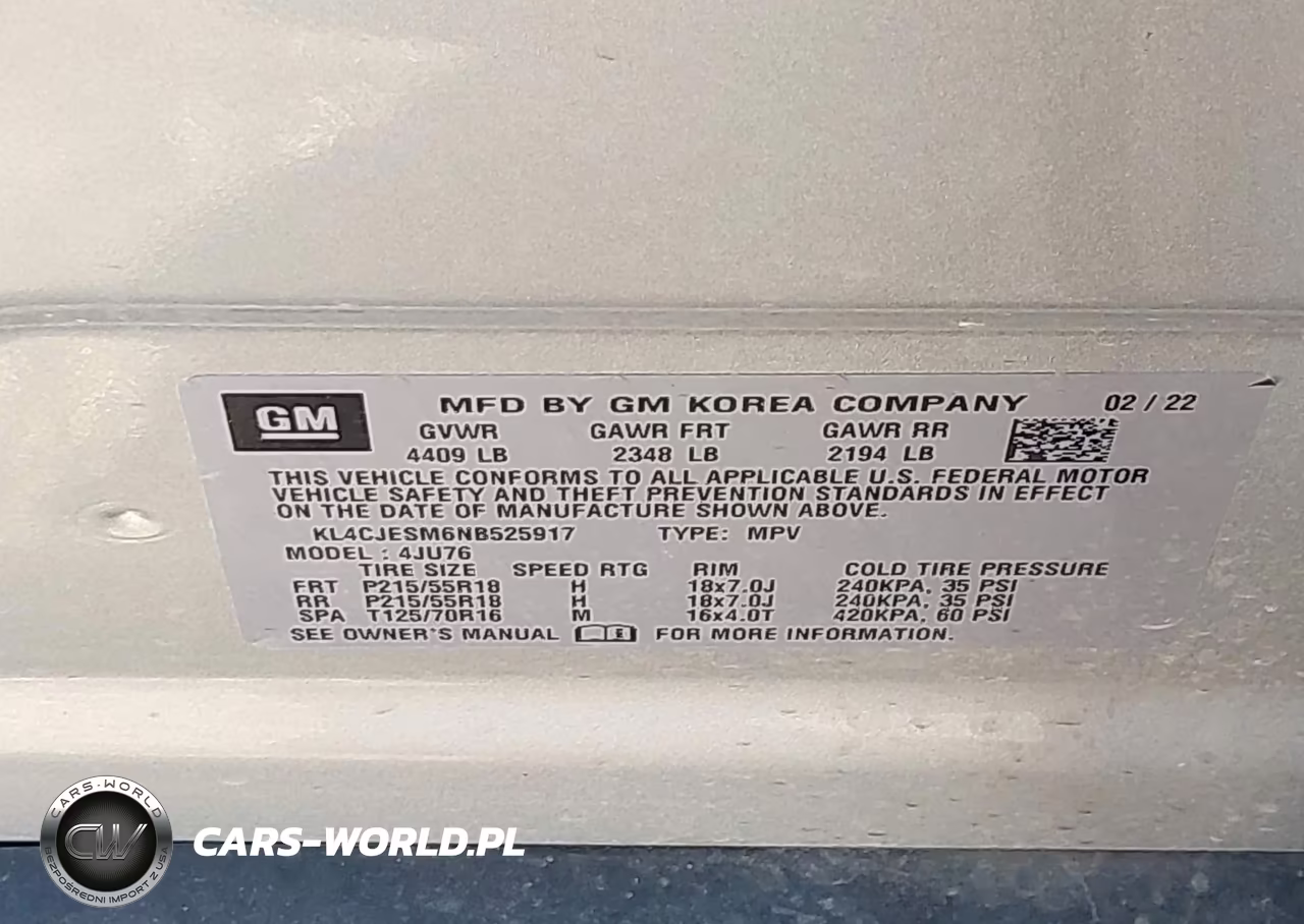 2022 Buick Encore Awd Preferred VIN:KL4CJESM6NB525917 - 9