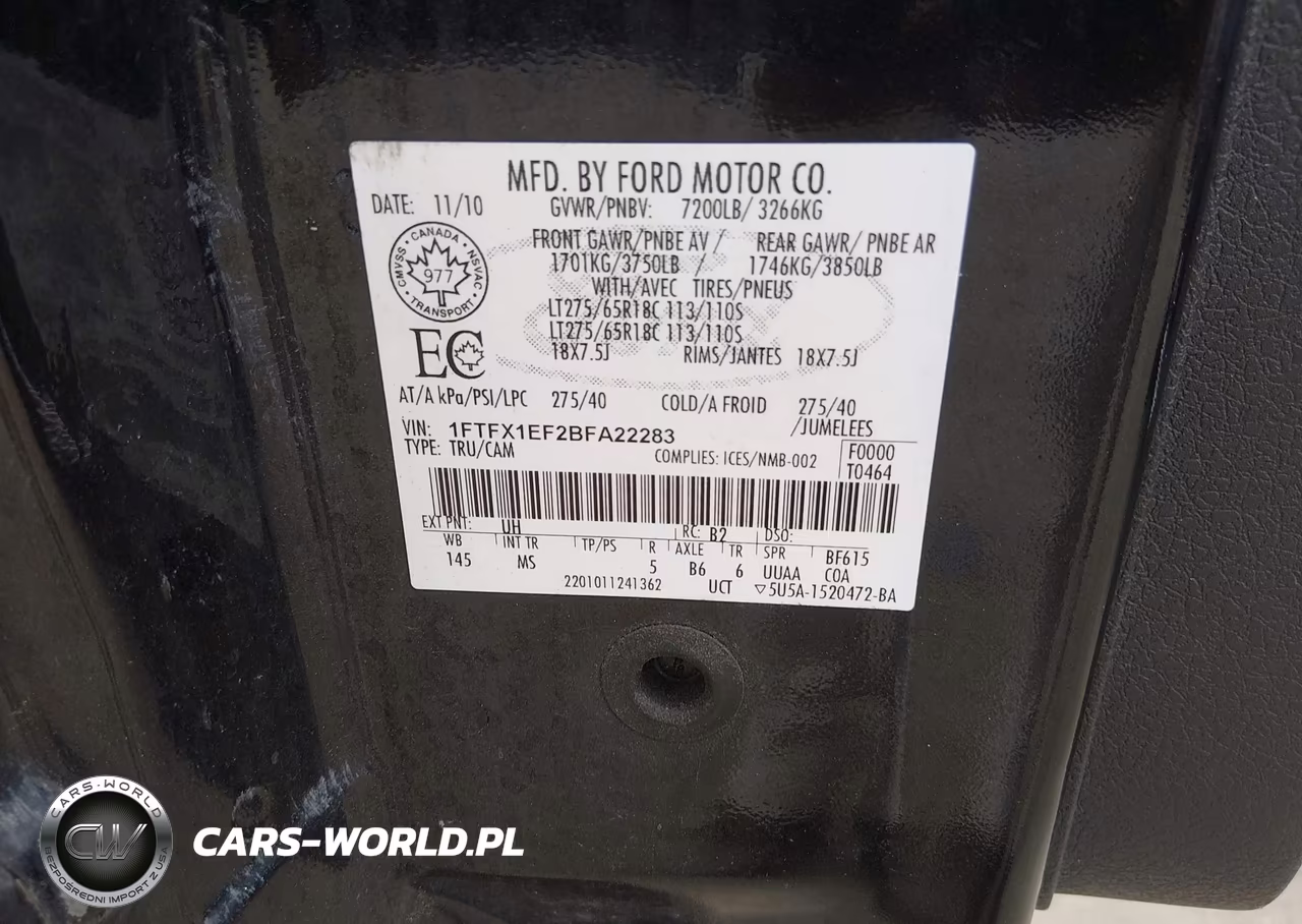 2011 Ford F-150 Xlt VIN:1FTFX1EF2BFA22283 - 9
