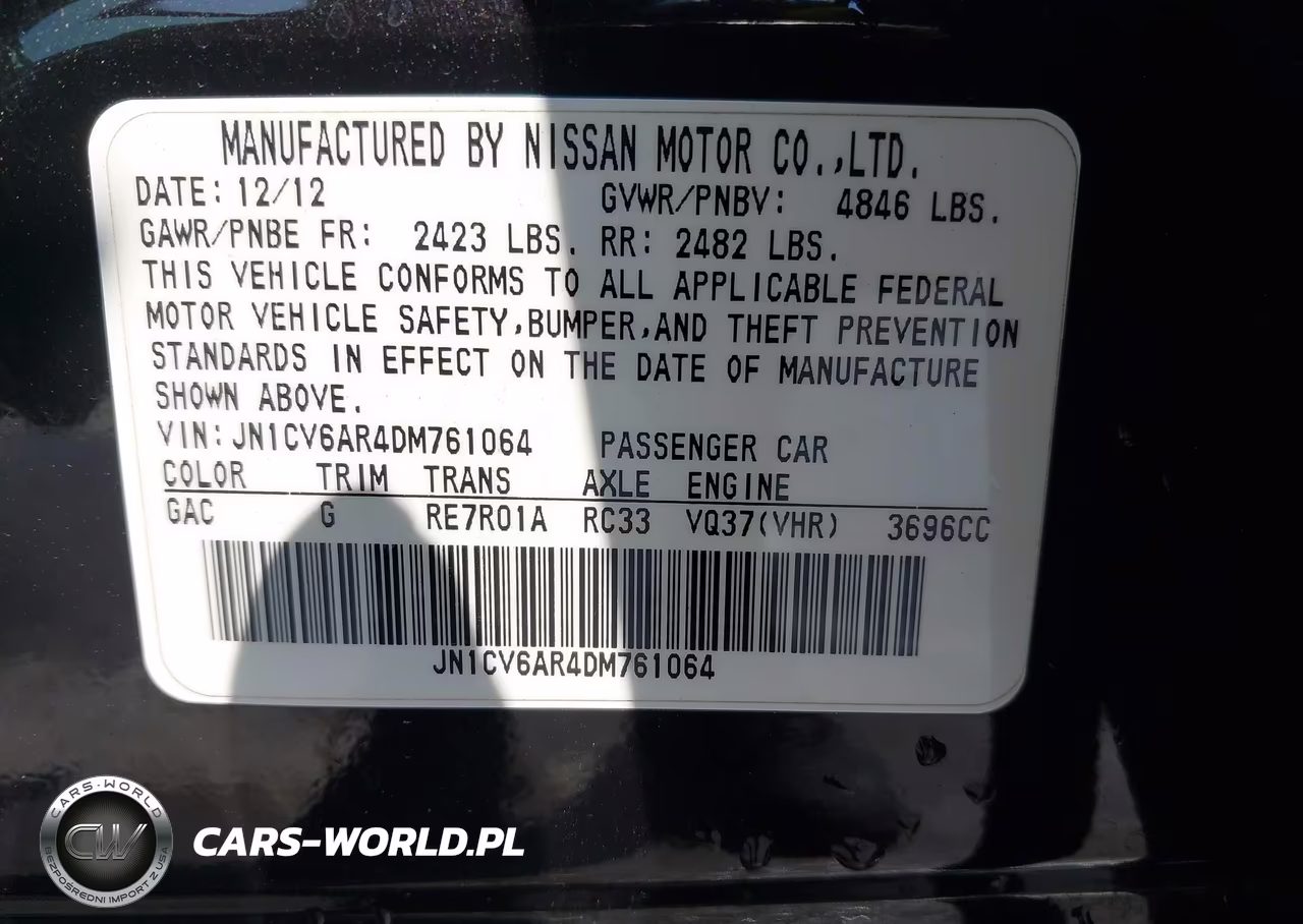 2013 Infiniti G37X VIN:JN1CV6AR4DM761064 - 9