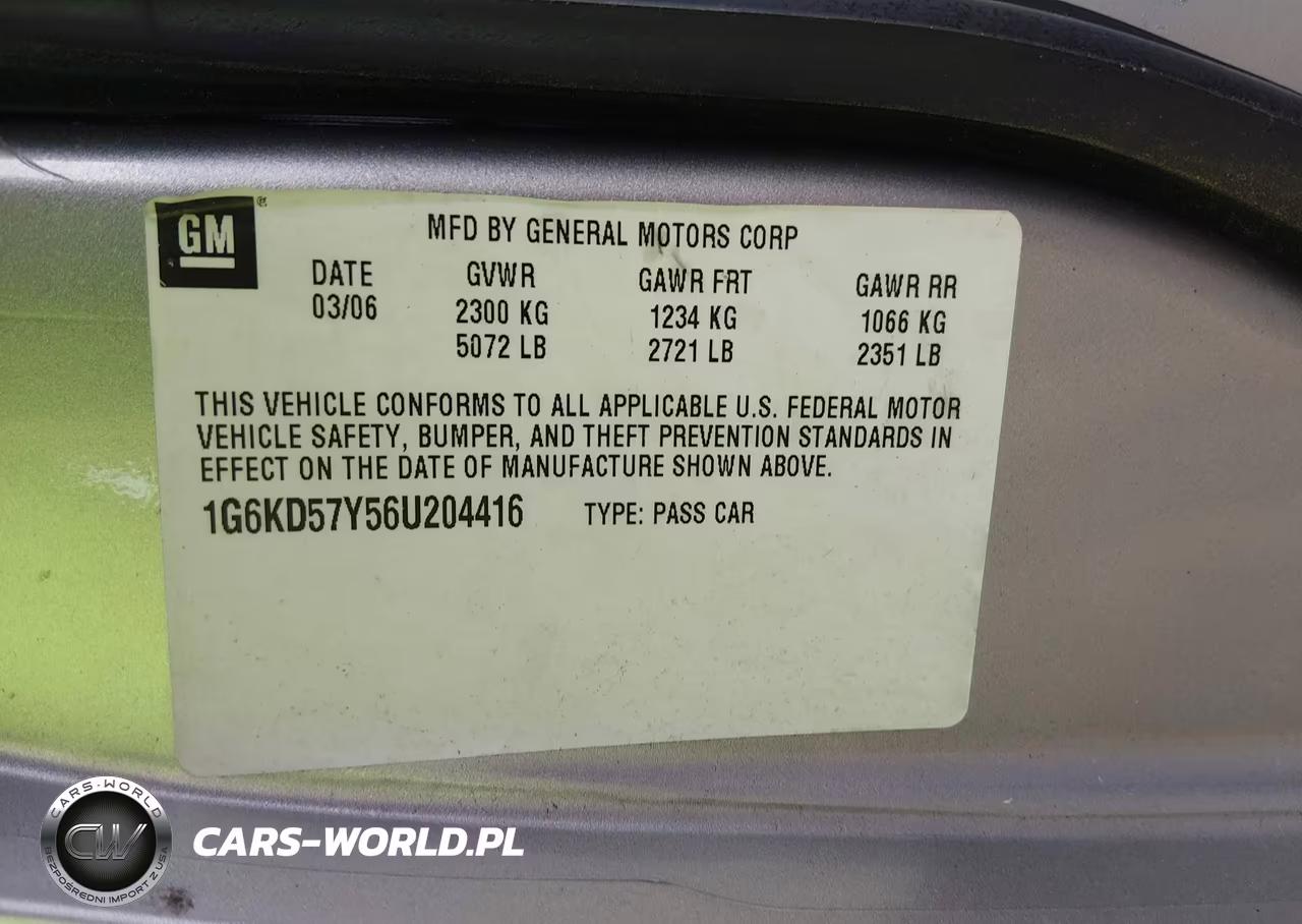 2006 Cadillac Dts 1Sb VIN:1G6KD57Y56U204416 - 9