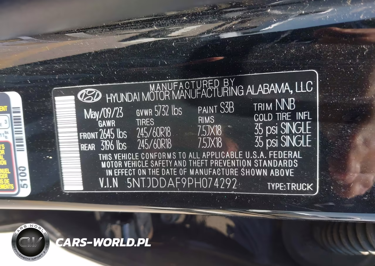 2023 Hyundai Santa Cruz Sel Premium VIN:5NTJDDAF9PH074292 - 9