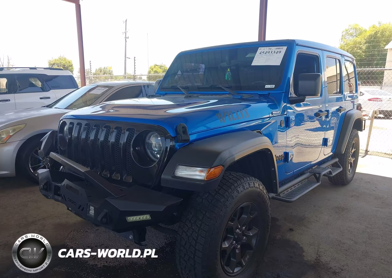 2021 Jeep Wrangler Unlimited Willys 4X4 VIN:1C4HJXDG0MW722488 - 2