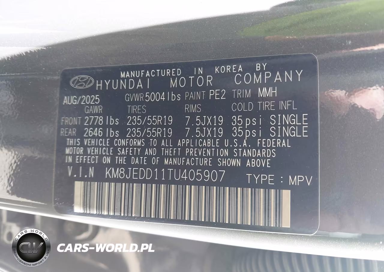 2026 Hyundai Tucson Hybrid Limited VIN:KM8JEDD11TU405907 - 9