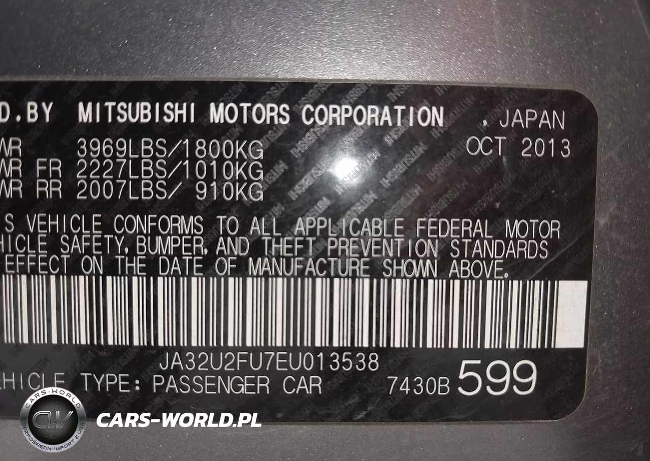 2014 Mitsubishi Lancer Es VIN:JA32U2FU7EU013538 - 9