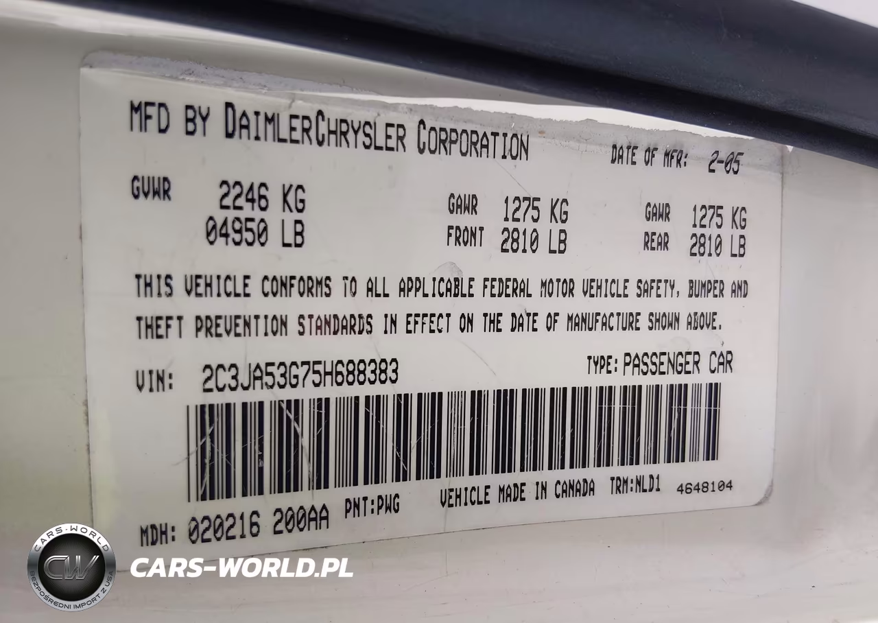 2005 Chrysler 300 Touring VIN:2C3JA53G75H688383 - 9