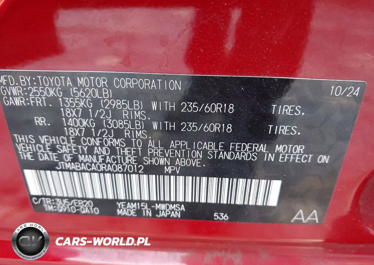 2024 Toyota Bz4X Xle VIN:JTMABACA0RA087012 - 9