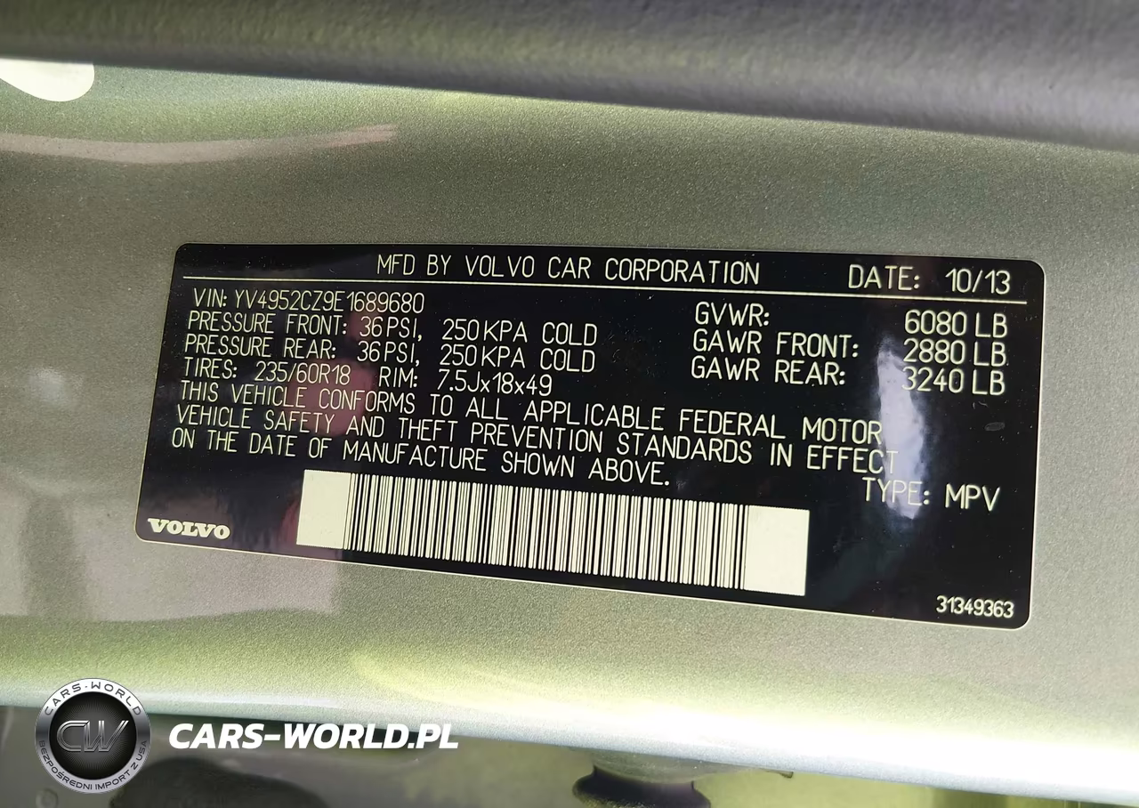 2014 Volvo Xc90 3.2 Platinum VIN:YV4952CZ9E1689680 - 9