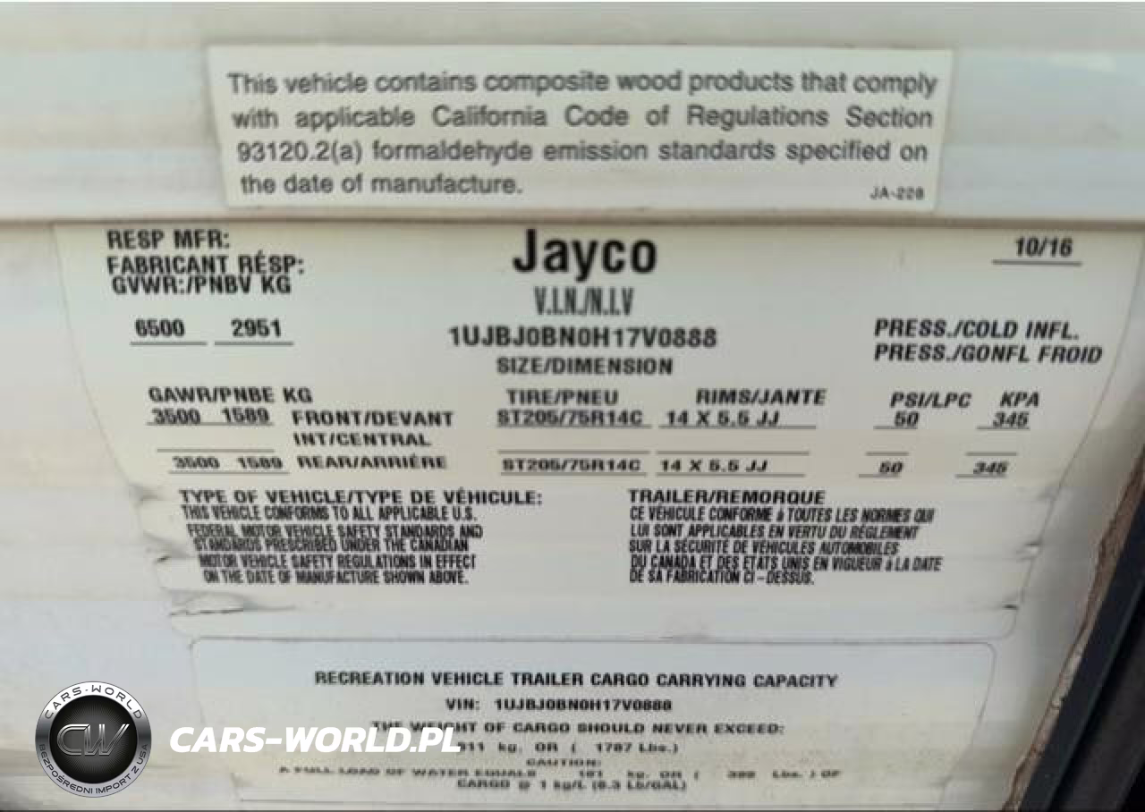 2017 Jayco Jayfl184Bh VIN:1UJBJ0BN0H17V0888 - 9