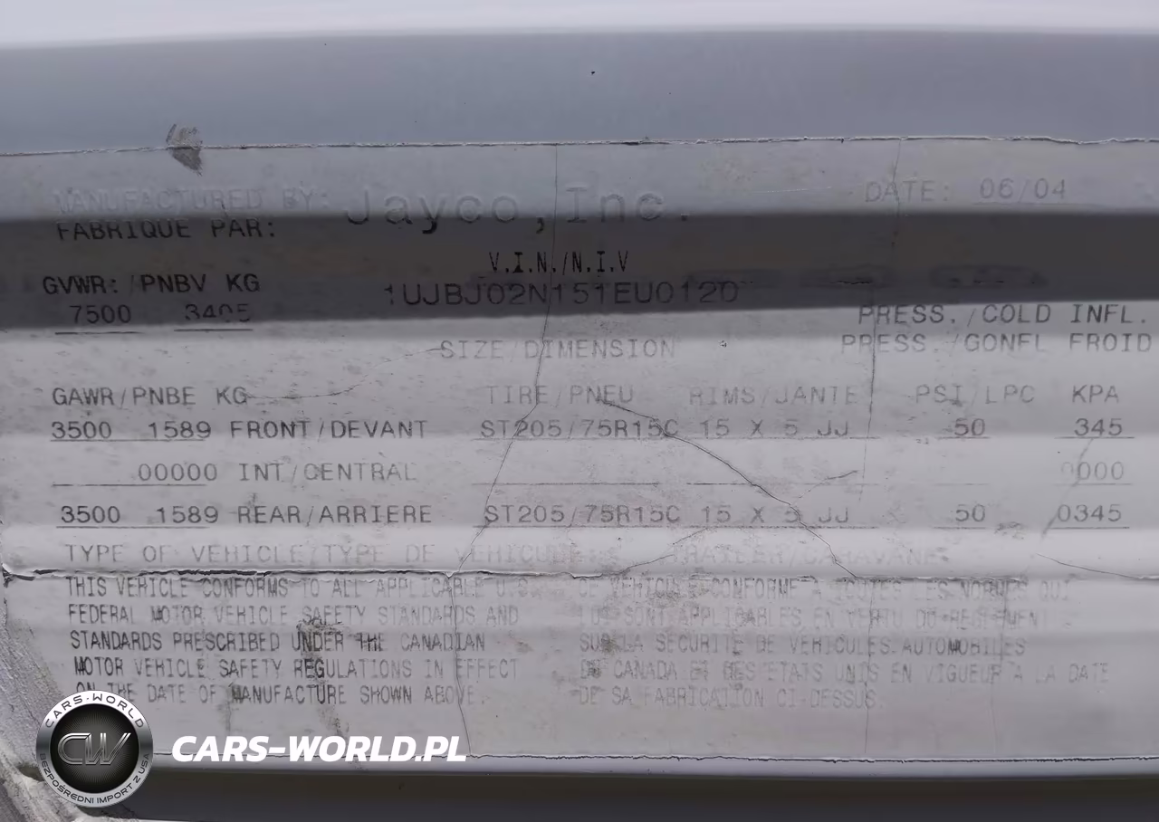 2005 Jayco Travel Trailer VIN:1UJBJ02N151EU0120 - 9