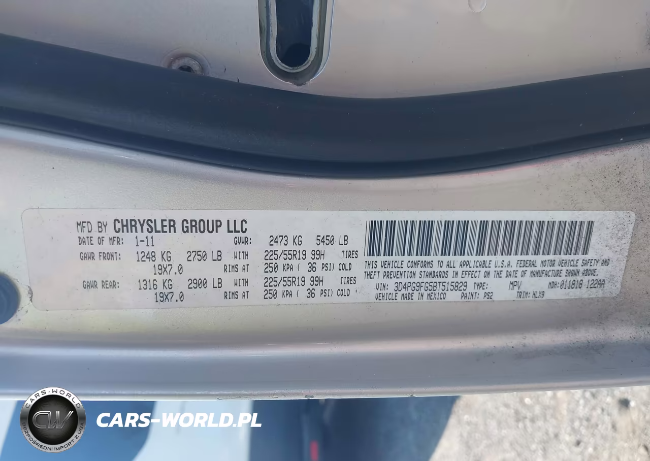 2011 Dodge Journey Lux VIN:3D4PG9FG5BT515829 - 9