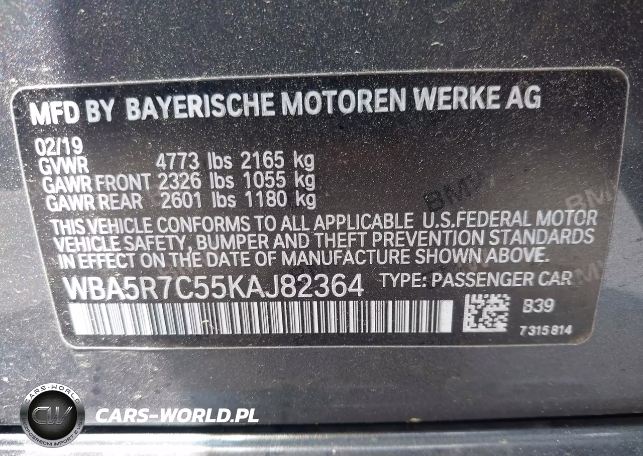 2019 BMW 330I xDrive VIN:WBA5R7C55KAJ82364 - 9