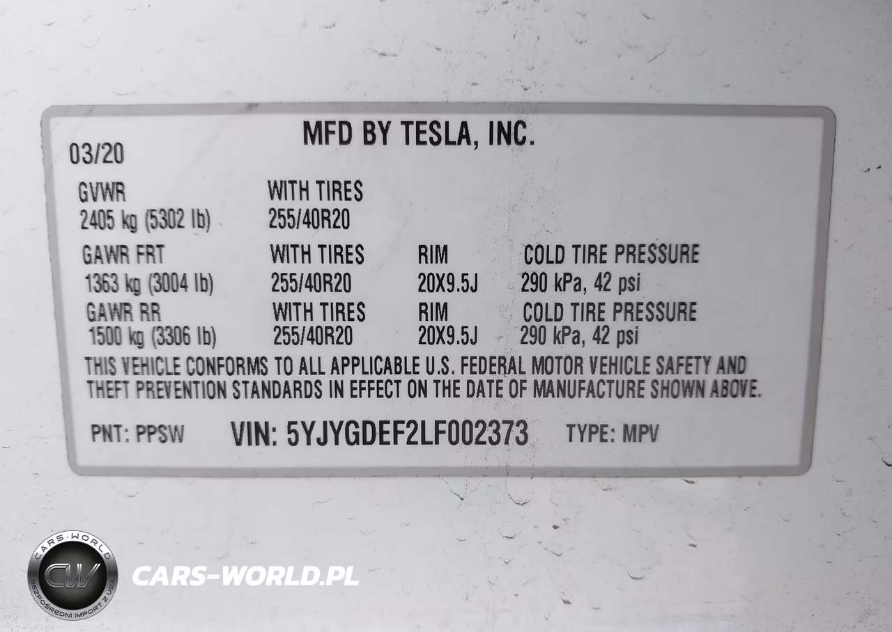 2020 Tesla Model Y Long Range Dual Motor All-Wheel Drive-Performance Dual Motor All-Wheel Drive VIN:5YJYGDEF2LF002373 - 9