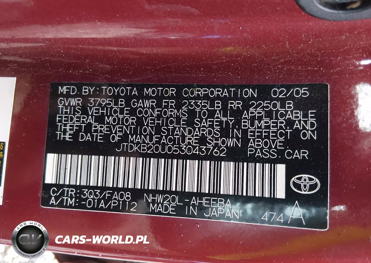 2005 Toyota Prius VIN:JTDKB20U053043762 - 9