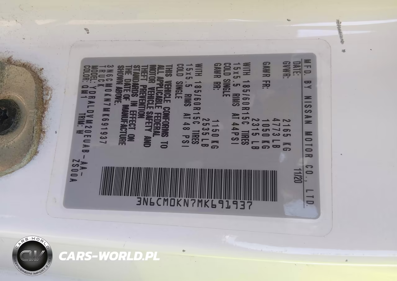 2021 Nissan Nv200 Cargo S Xtronic Cvt VIN:3N6CM0KN7MK691937 - 9