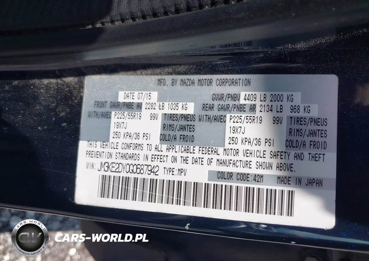2016 Mazda Cx-5 Grand Touring VIN:JM3KE2DY0G0687942 - 9
