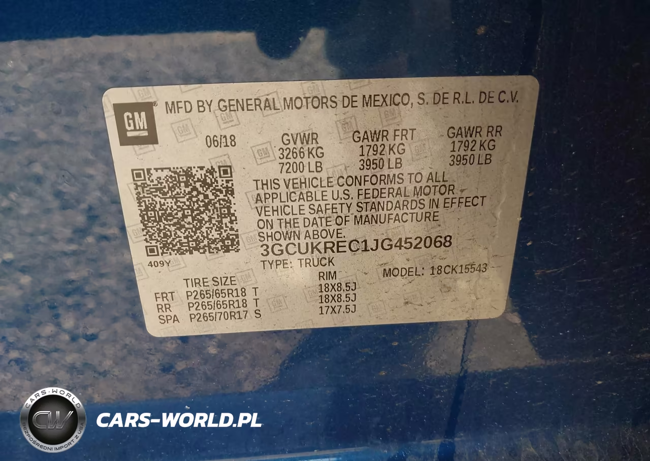 2018 Chevrolet Silverado 1500 2Lt VIN:3GCUKREC1JG452068 - 9