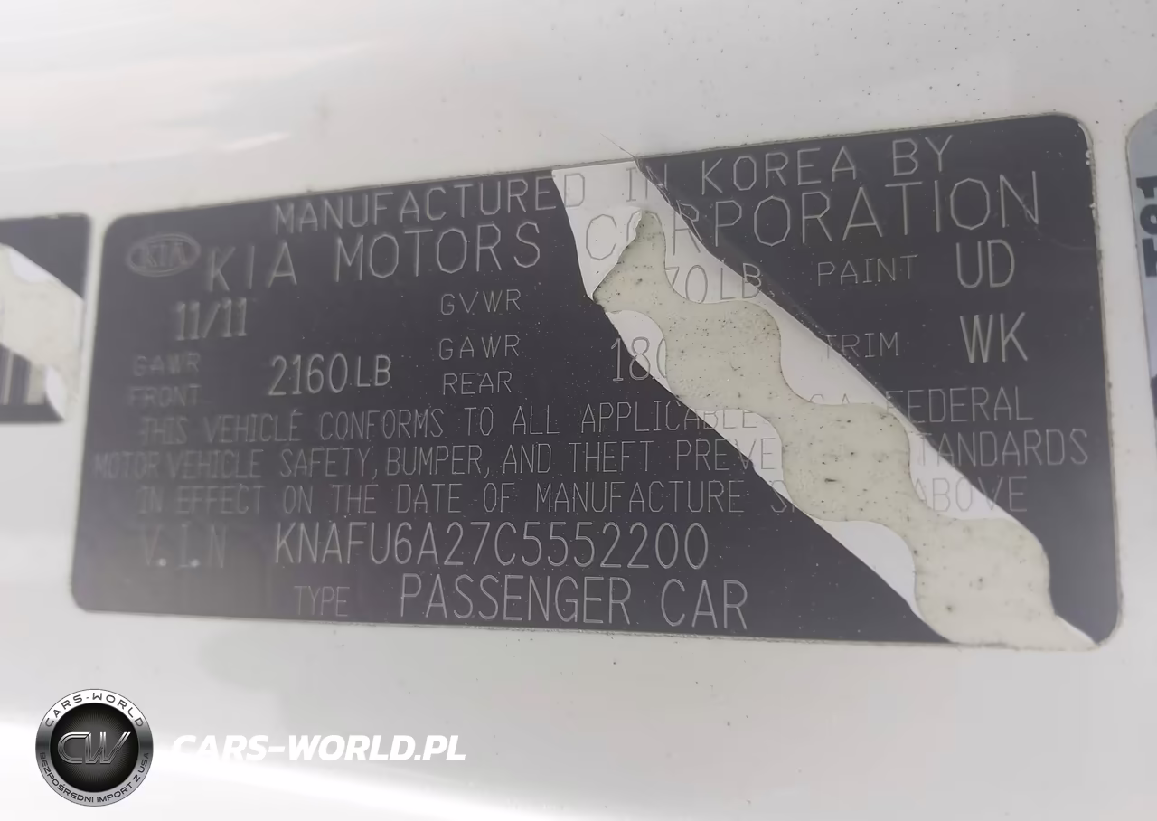 2012 Kia Forte Koup Ex VIN:KNAFU6A27C5552200 - 9