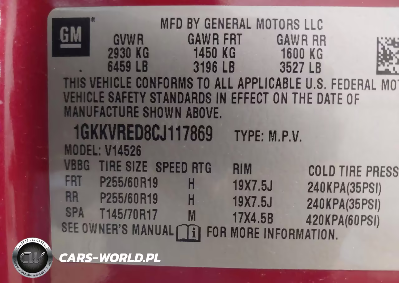 2012 GMC Acadia Slt-1 VIN:1GKKVRED8CJ117869 - 9