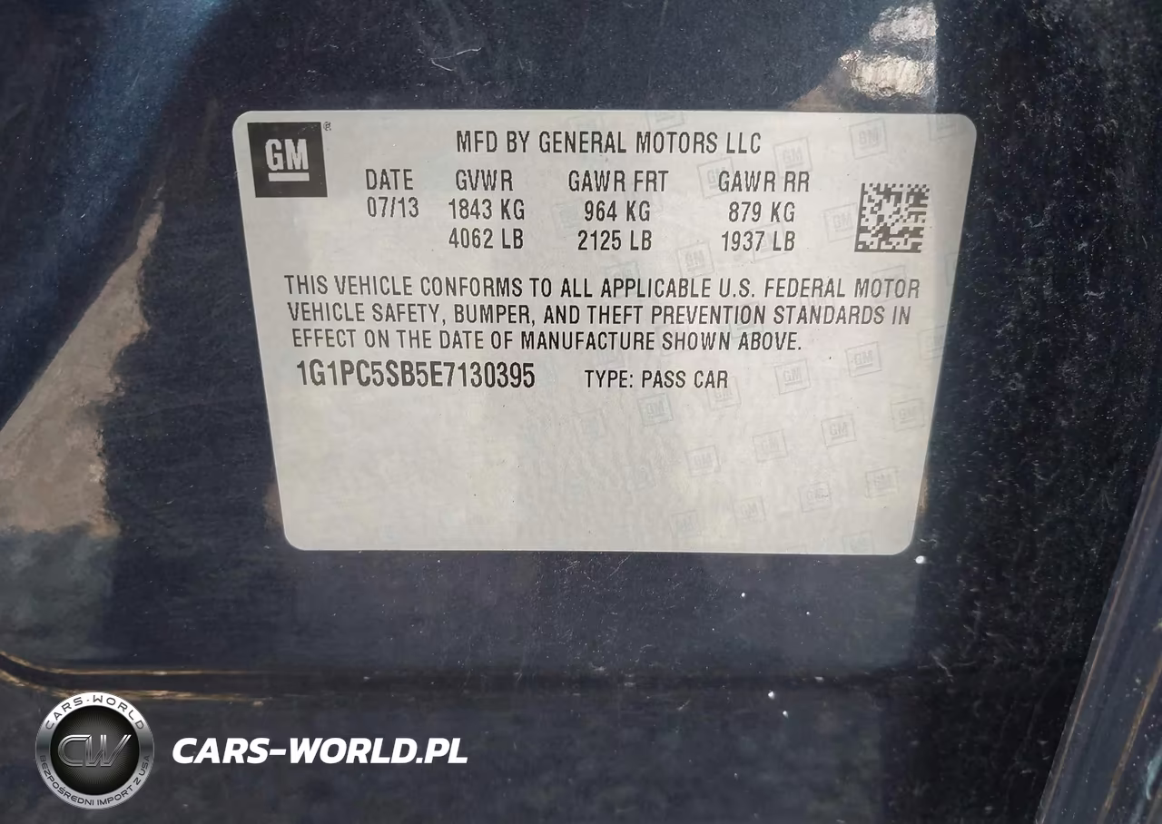 2014 Chevrolet Cruze 1Lt Auto VIN:1G1PC5SB5E7130395 - 9