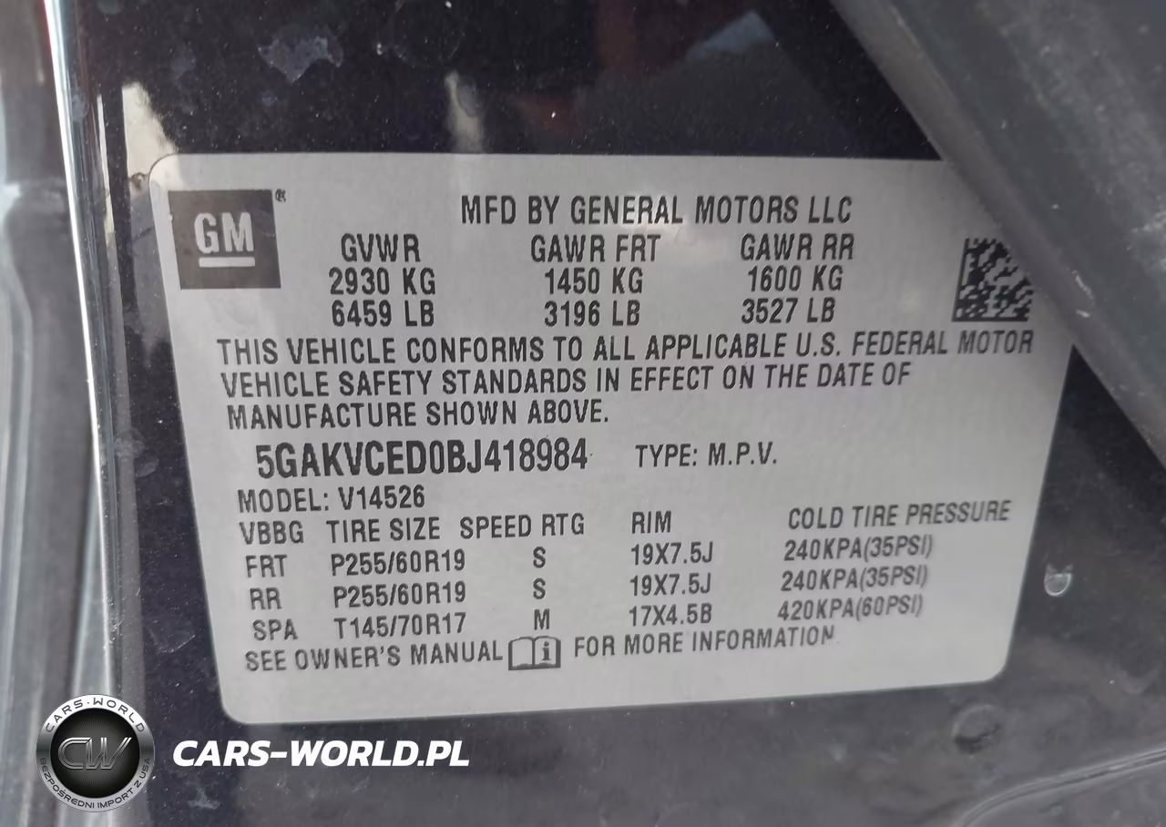 2011 Buick Enclave 2Xl VIN:5GAKVCED0BJ418984 - 9