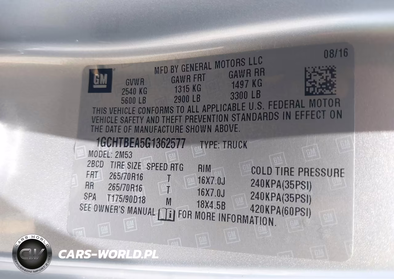 2016 Chevrolet Colorado 4Wd Wt VIN:1GCHTBEA5G1362577 - 9