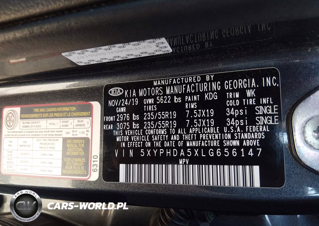 2020 Kia Sorento 3.3L Ex VIN:5XYPHDA5XLG656147 - 9