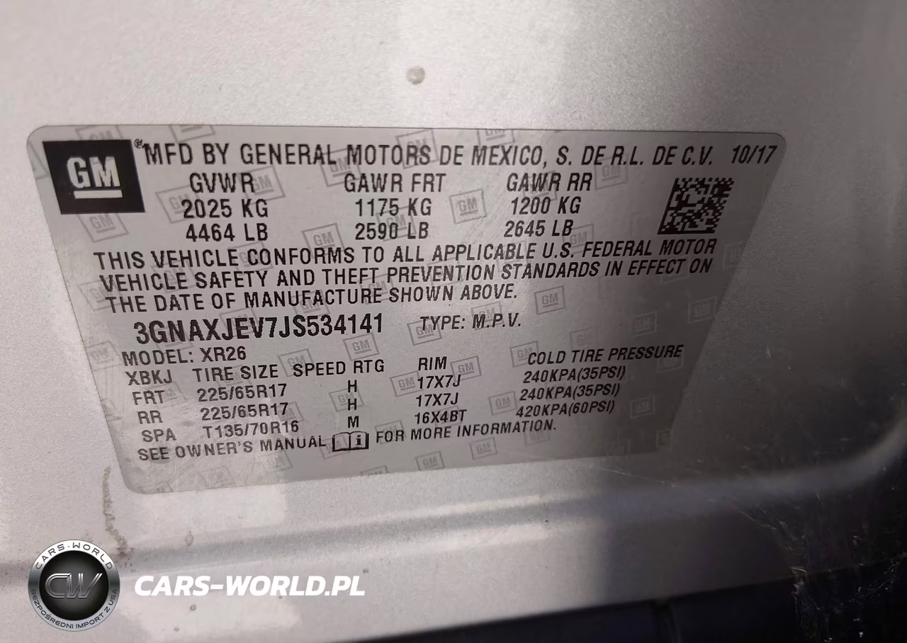 2018 Chevrolet Equinox Lt VIN:3GNAXJEV7JS534141 - 9