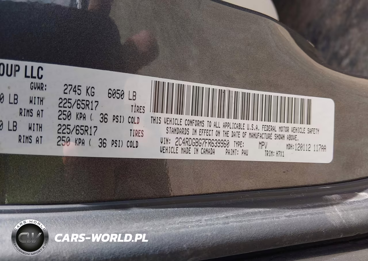 2015 Dodge Grand Caravan Se VIN:2C4RDGBG7FR639960 - 9