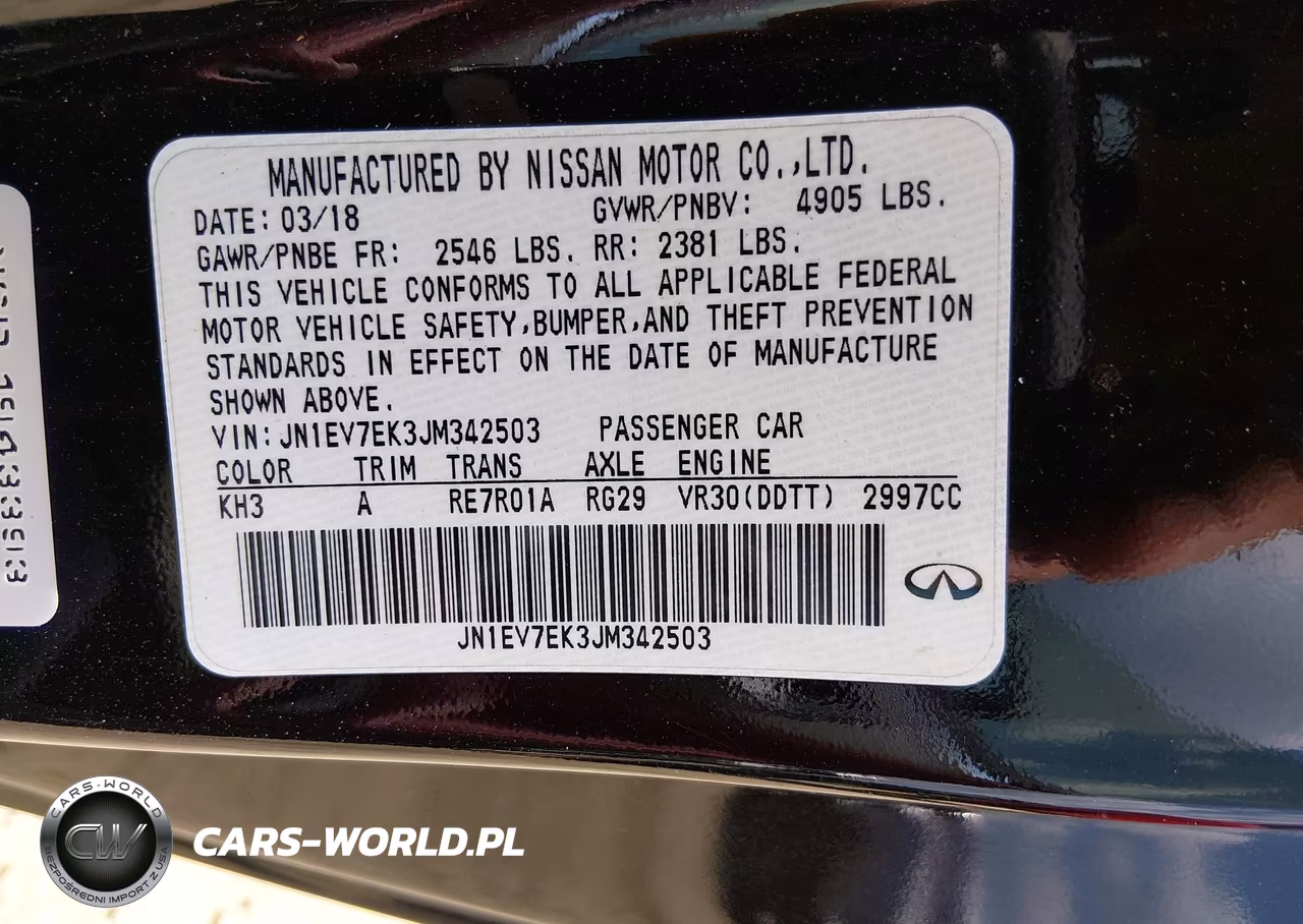 2018 Infiniti Q60 3.0T Sport VIN:JN1EV7EK3JM342503 - 9