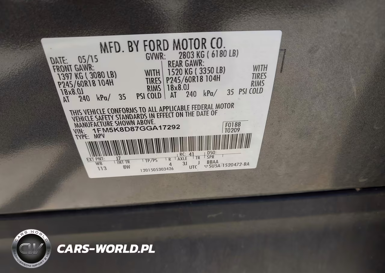2016 Ford Explorer Xlt VIN:1FM5K8D87GGA17292 - 9