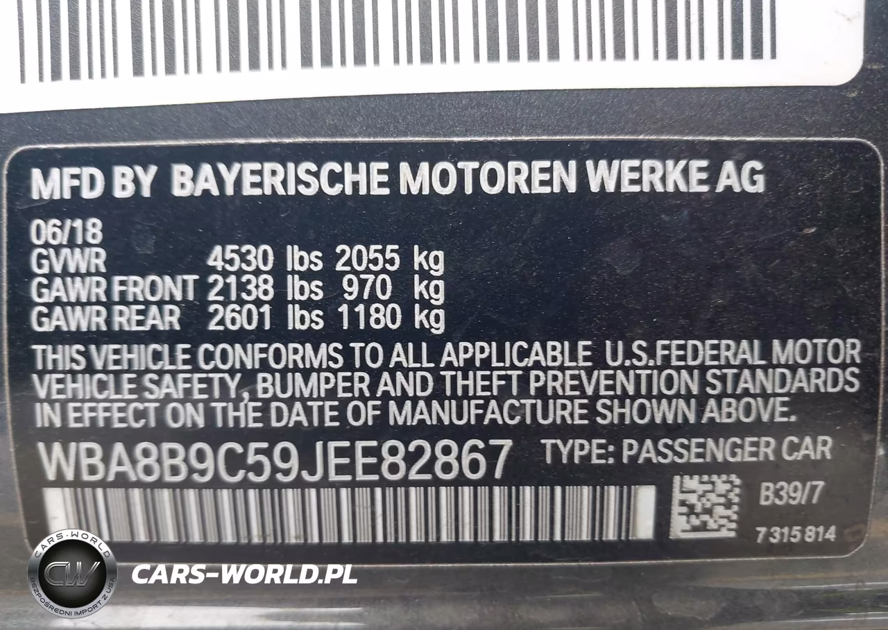 2018 BMW 330I VIN:WBA8B9C59JEE82867 - 9