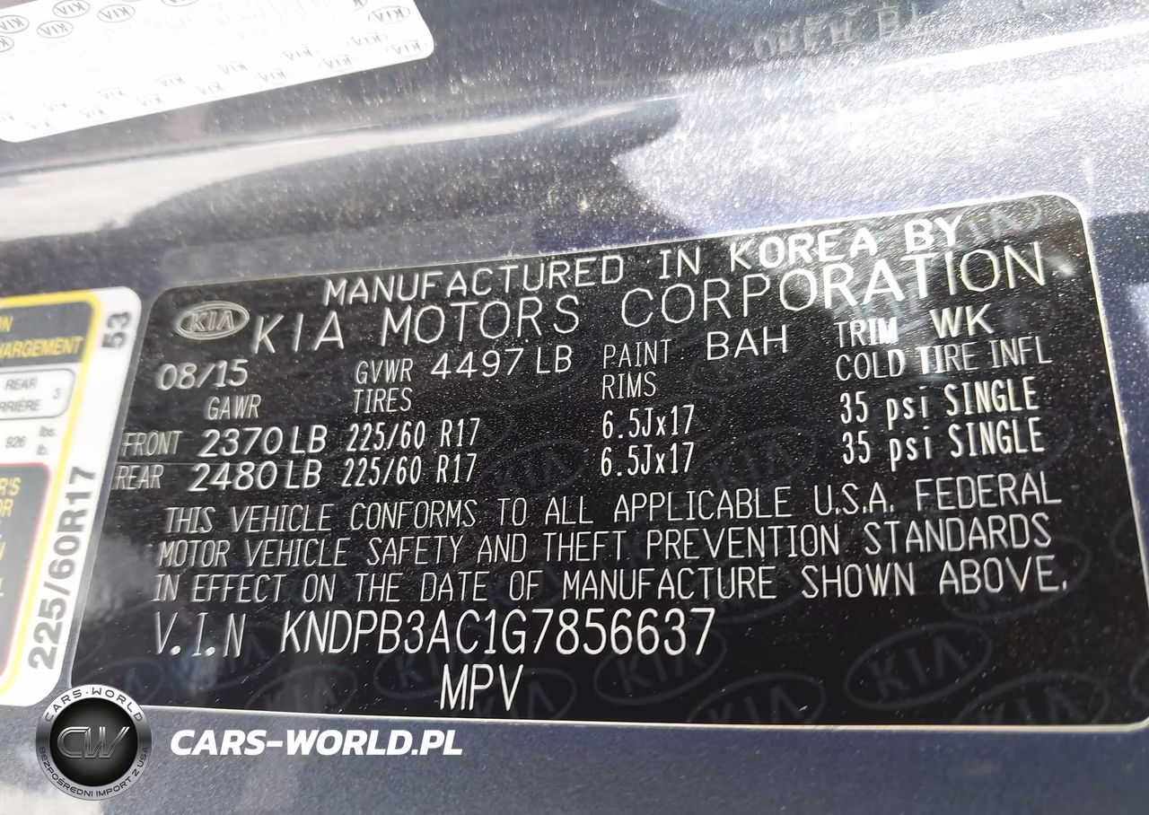 2016 Kia Sportage Lx VIN:KNDPB3AC1G7856637 - 9