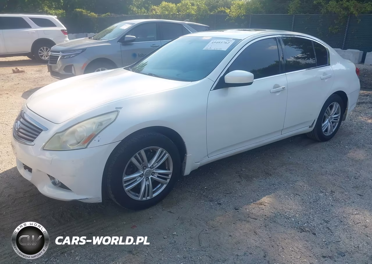 2011 Infiniti G25X VIN:JN1DV6AR6BM654020 - 2