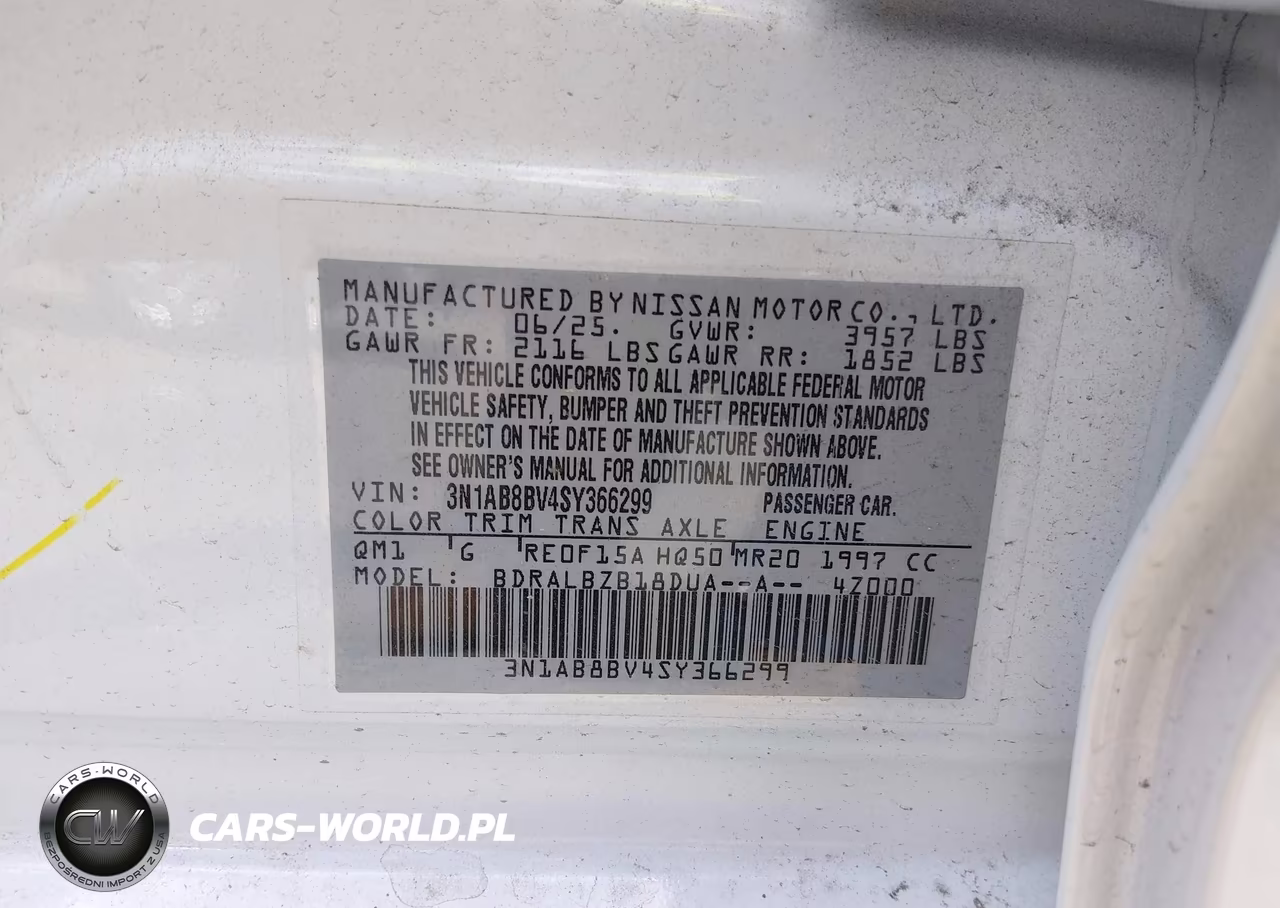 2025 Nissan Sentra S VIN:3N1AB8BV4SY366299 - 9