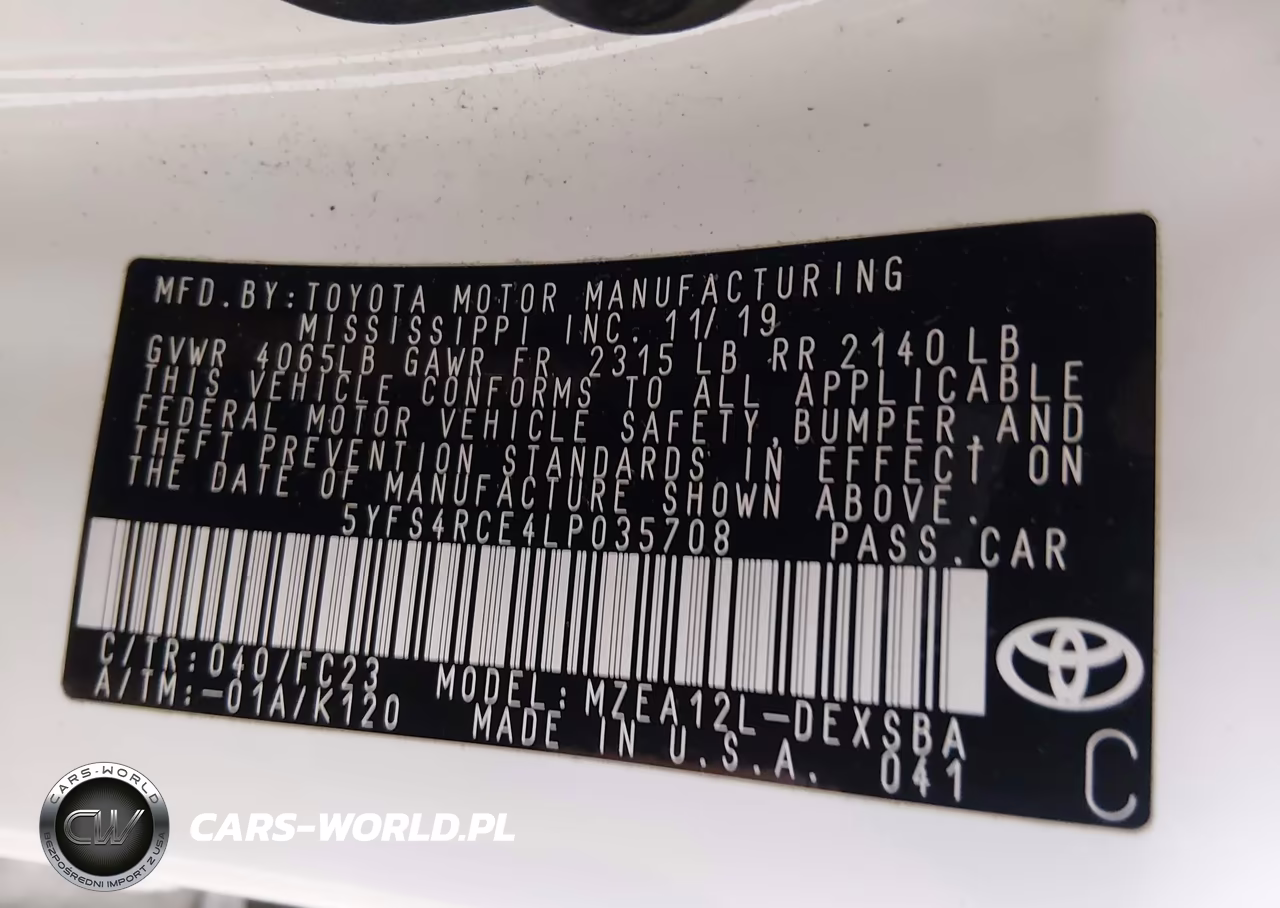 2020 Toyota Corolla Se VIN:5YFS4RCE4LP035708 - 9