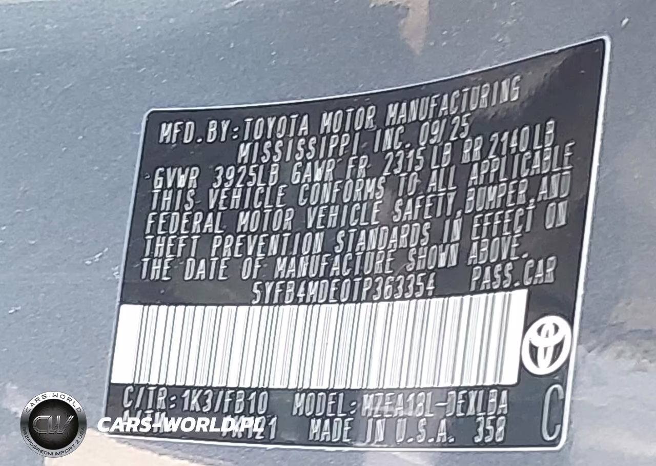 2026 Toyota Corolla Le VIN:5YFB4MDE0TP363354 - 9