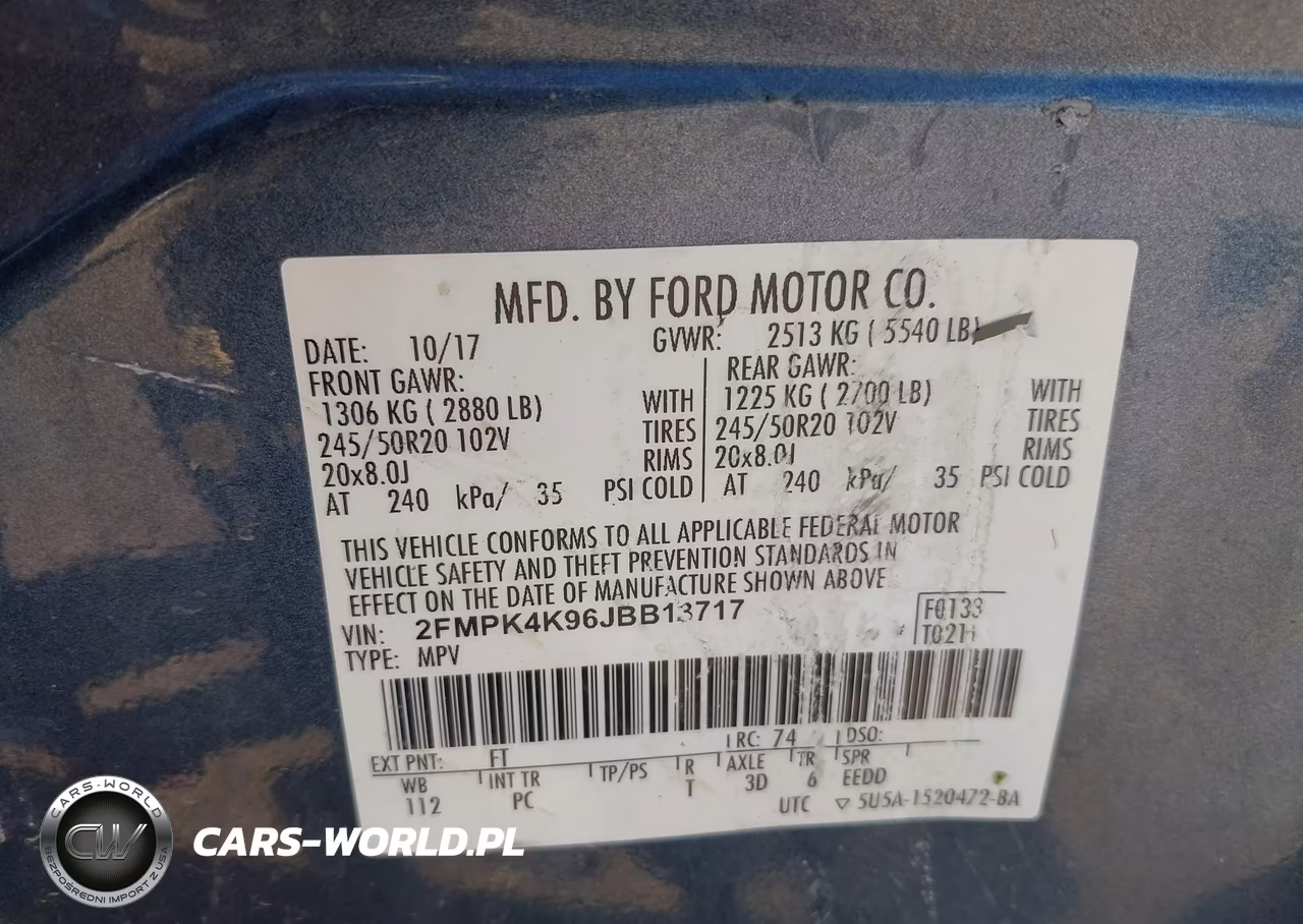 2018 Ford Edge Titanium VIN:2FMPK4K96JBB13717 - 9