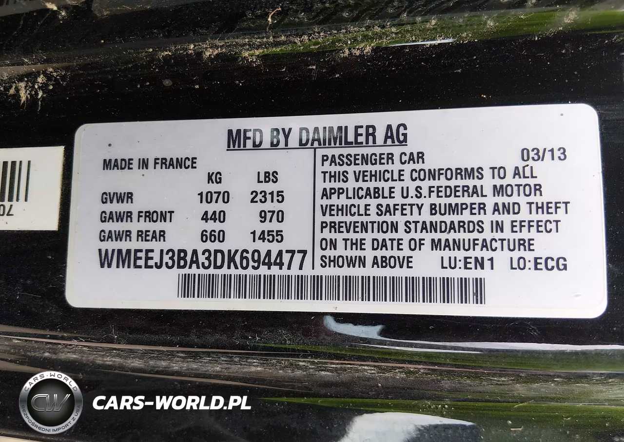 2013 Smart Fortwo Pure VIN:WMEEJ3BA3DK694477 - 9