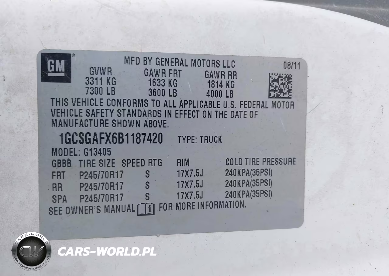2011 Chevrolet Express 1500 Work Van VIN:1GCSGAFX6B1187420 - 9