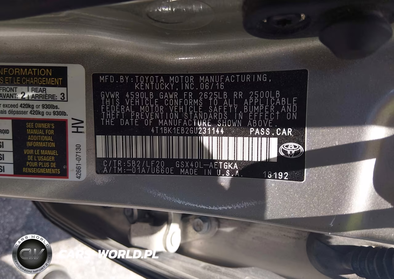 2016 Toyota Avalon Xle Premium VIN:4T1BK1EB2GU231144 - 9
