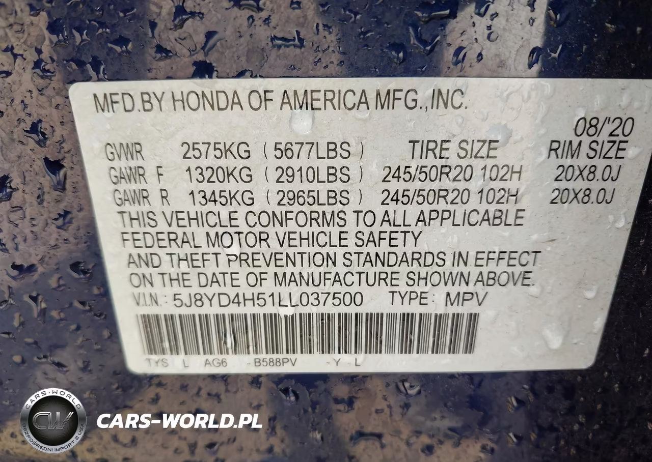 2020 Acura Mdx Technology Package VIN:5J8YD4H51LL037500 - 9