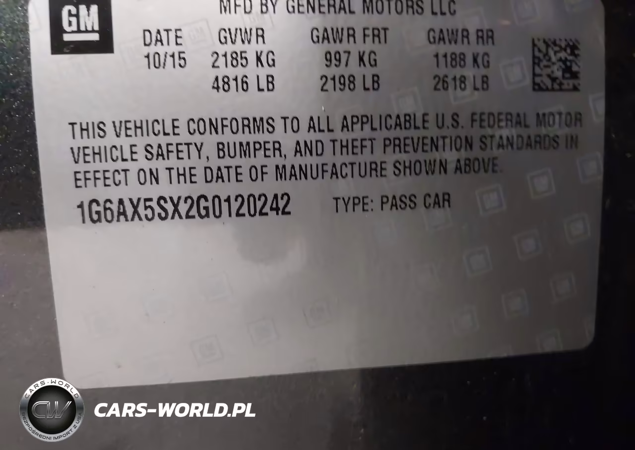 2016 Cadillac Cts Luxury Collection VIN:1G6AX5SX2G0120242 - 9