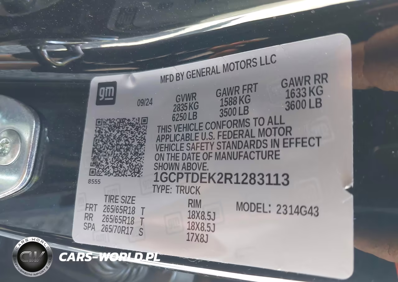 2024 Chevrolet Colorado 4Wd Z71 VIN:1GCPTDEK2R1283113 - 9