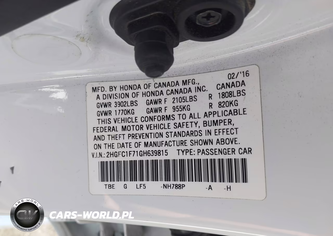 2016 Honda Civic Ex-L VIN:2HGFC1F71GH639815 - 9