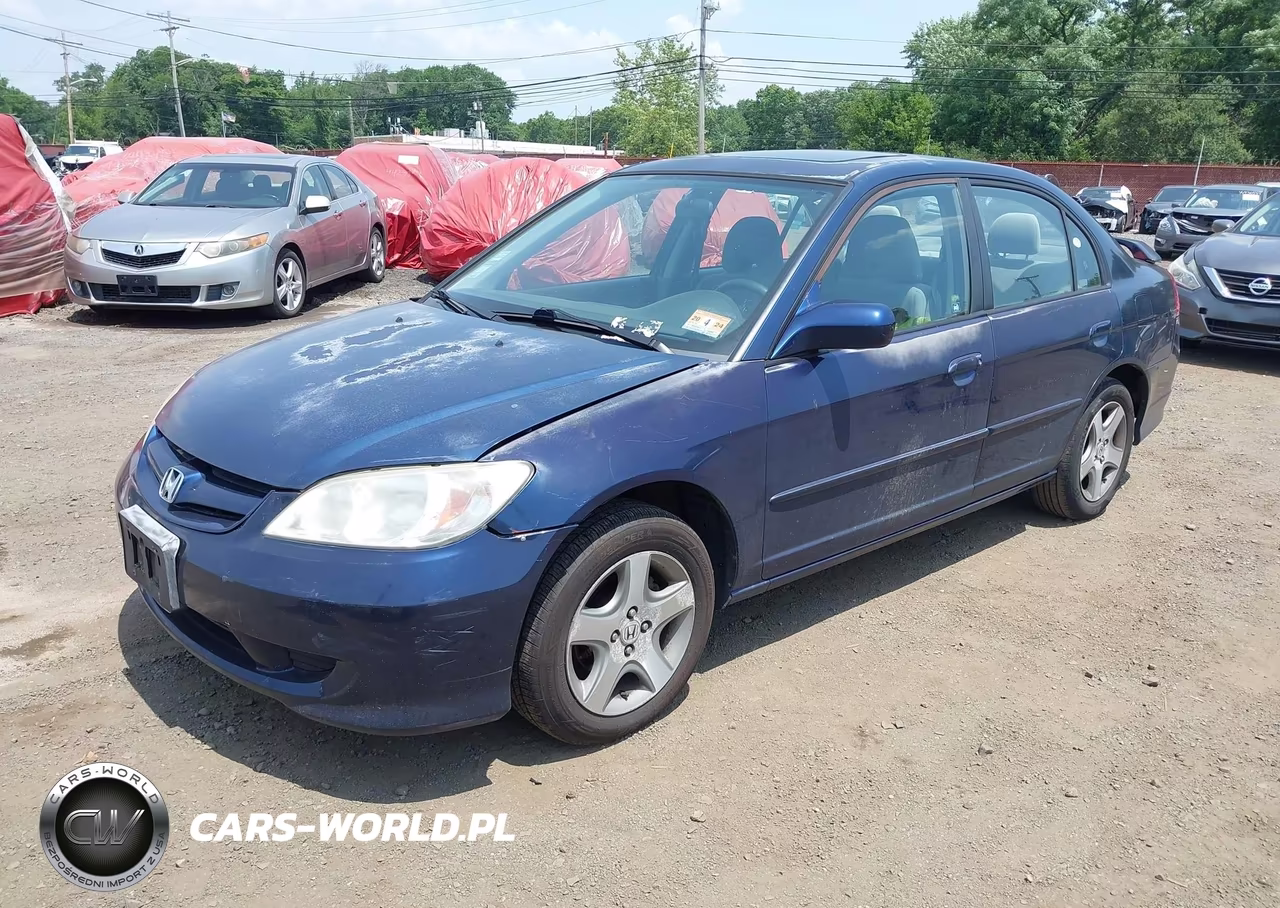 2004 Honda Civic Ex VIN:2HGES26754H575536 - 2