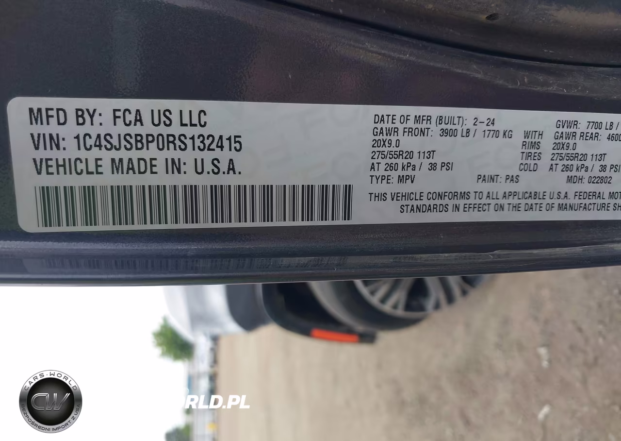 2024 Jeep Wagoneer L Series Ii 4X4 VIN:1C4SJSBP0RS132415 - 9
