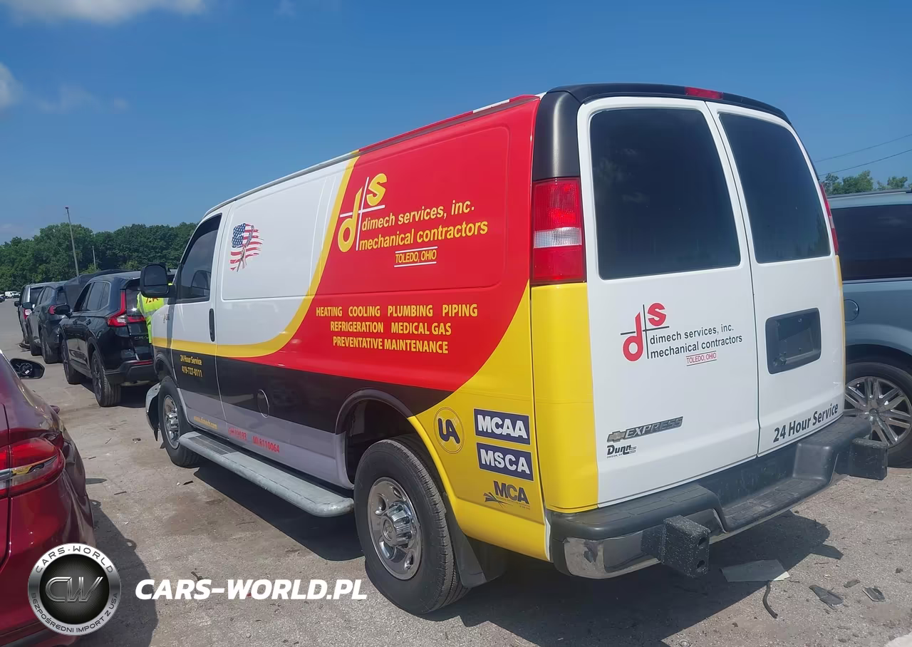 2022 Chevrolet Express Cargo Rwd 2500 Regular Wheelbase Wt VIN:1GCWGAFP6N1169148 - 3