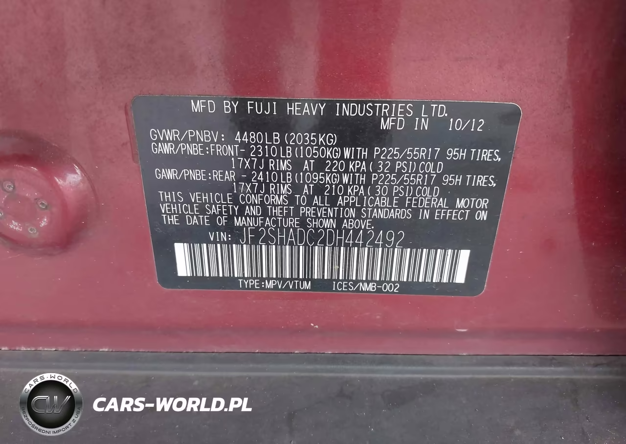 2013 Subaru Forester 2.5X Premium VIN:JF2SHADC2DH442492 - 9