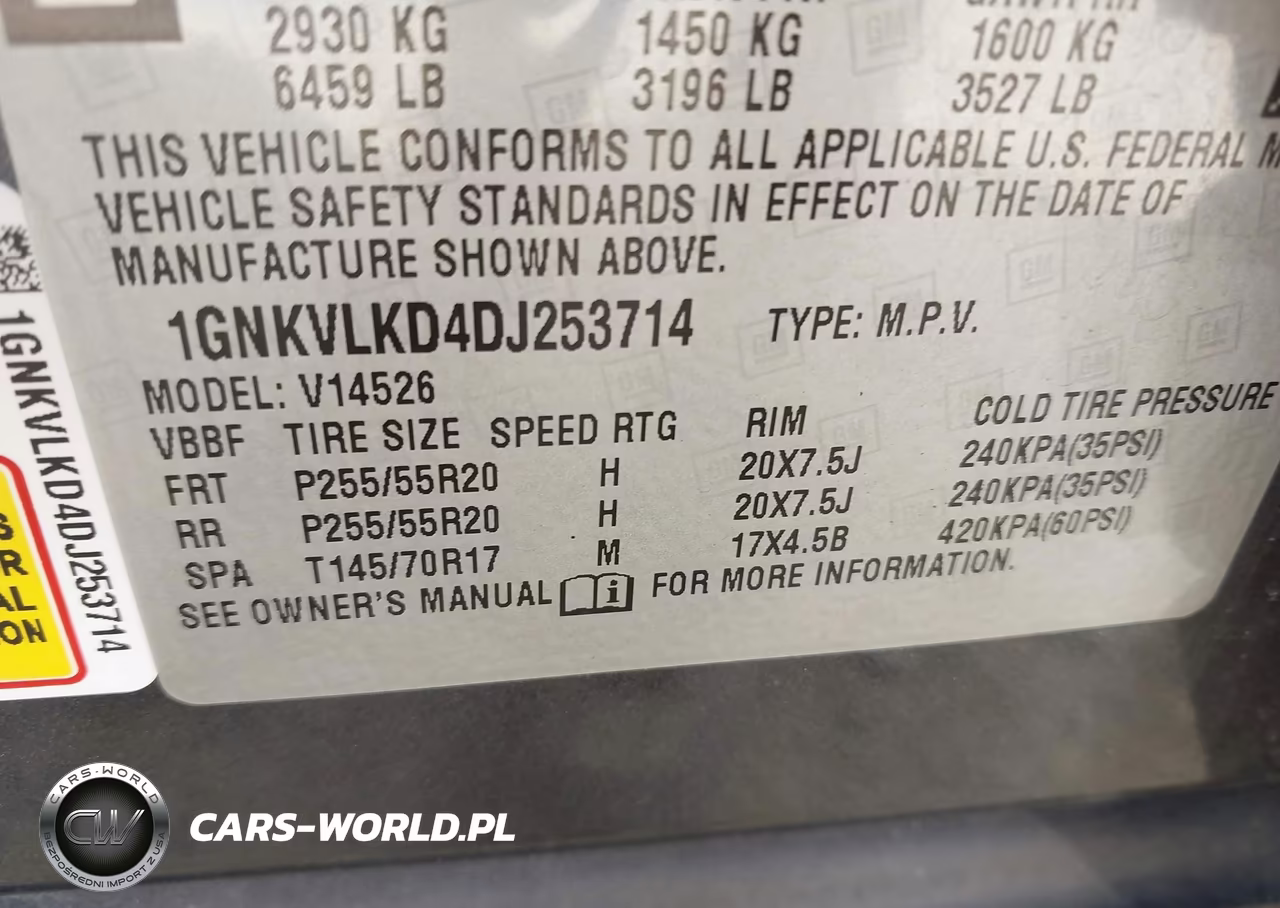 2013 Chevrolet Traverse Ltz VIN:1GNKVLKD4DJ253714 - 9
